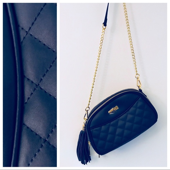 IMAN Handbags - Joy & IMAN quilted leather chain strap crossbody